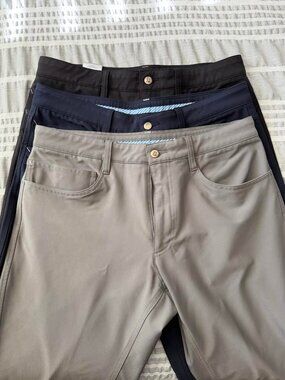 LOT of 3 Footjoy Athletic Fit 5 Pocket Golf Pants 32x34